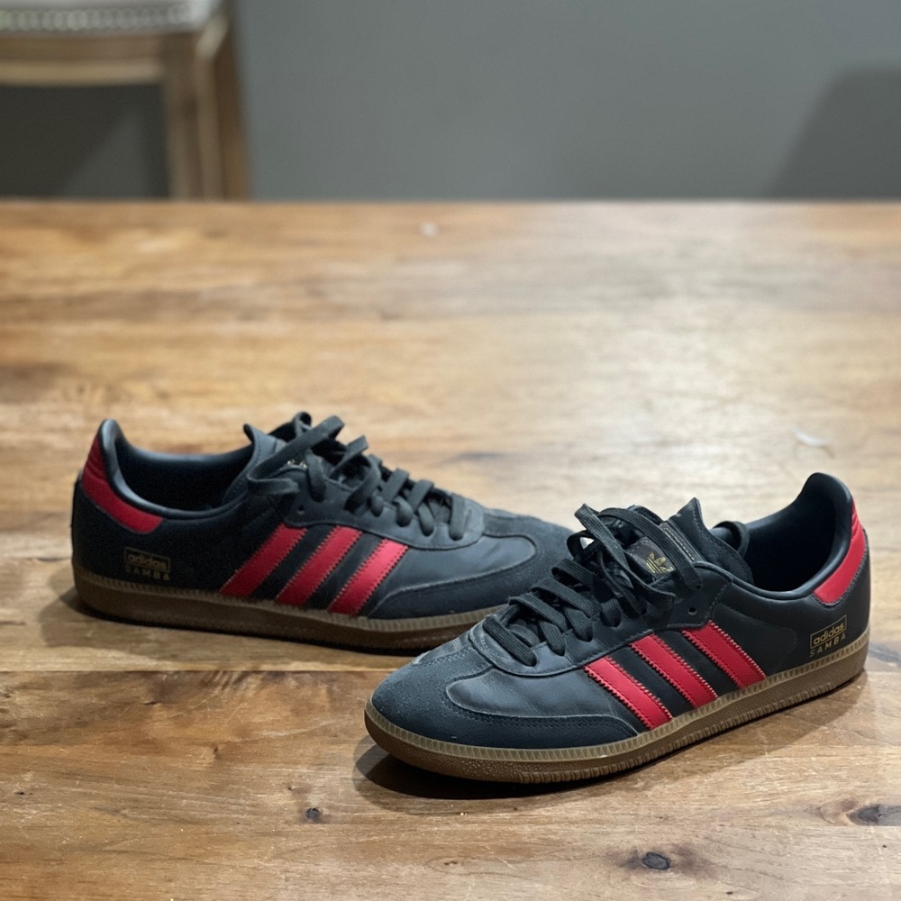 Adidas Samba Black/Red/Gum